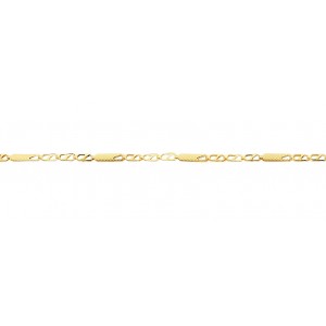 10kt yellow gold bracelet -7.25" VI60-5